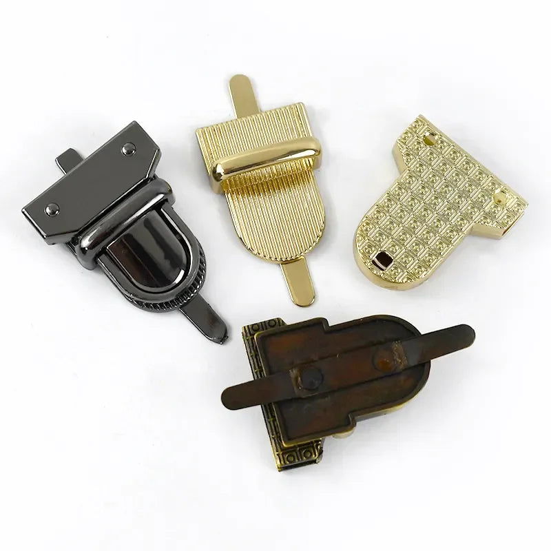 MZ Handbag Decoration Accessories Lock Metal Press Lock Push Button Bag Hardware Lock  for Bag Handbags