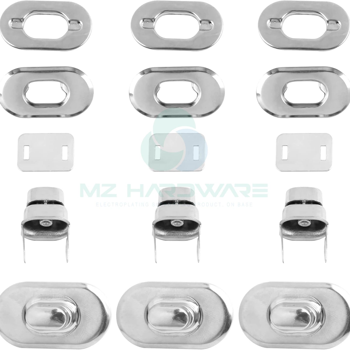 Factory Silver Twist Turn Lock Clasp for Purse Handbag Making Hardware Closures Fasteners Leather Special Bag Parts Accessories