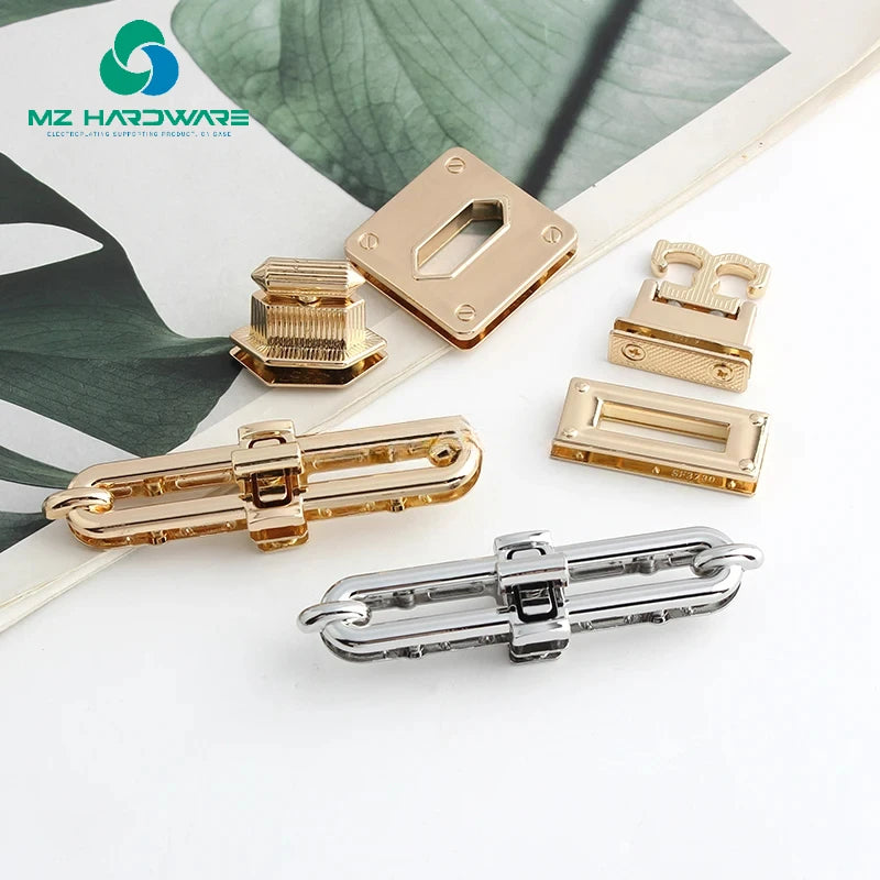 MZhardware Custom Bag Lock Rotary Twist Lock Suitable Handbag Clasp Clasps for Bags Crochet Bag Lock DIY Luggage Accessories