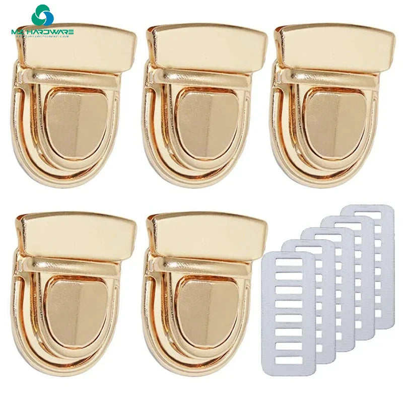 MZhardware Metal Locks Bag Clasp for Handbags Shoulder Bag Purse Totes Closures Snap Clasps DIY Craft Bag Accessories