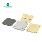 Factory Direct Sale Metal Logo Tags Carved Bag Accessories Handbag Metal Platemetal Plates Brand Logos for Handbag