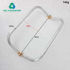 MZhardware15/19/21/25cm Aluminium Tube Purse Frame for Woven Handbags Clutch Pouch DIY Bag Metal Hardware Handmade Materials