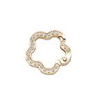 Custom Diamond Spring Ring with Diamond Zinc Alloy Open Ring Metal Car Keychain DIY Parts Accessories Wholesale