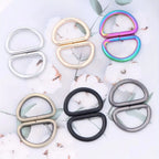 D Ring Buckle Iron Metal Accessories for Bag Making 4.0 Wire Diameter Sustainable and Fashionable Hardware 100 Pieces Per Pack