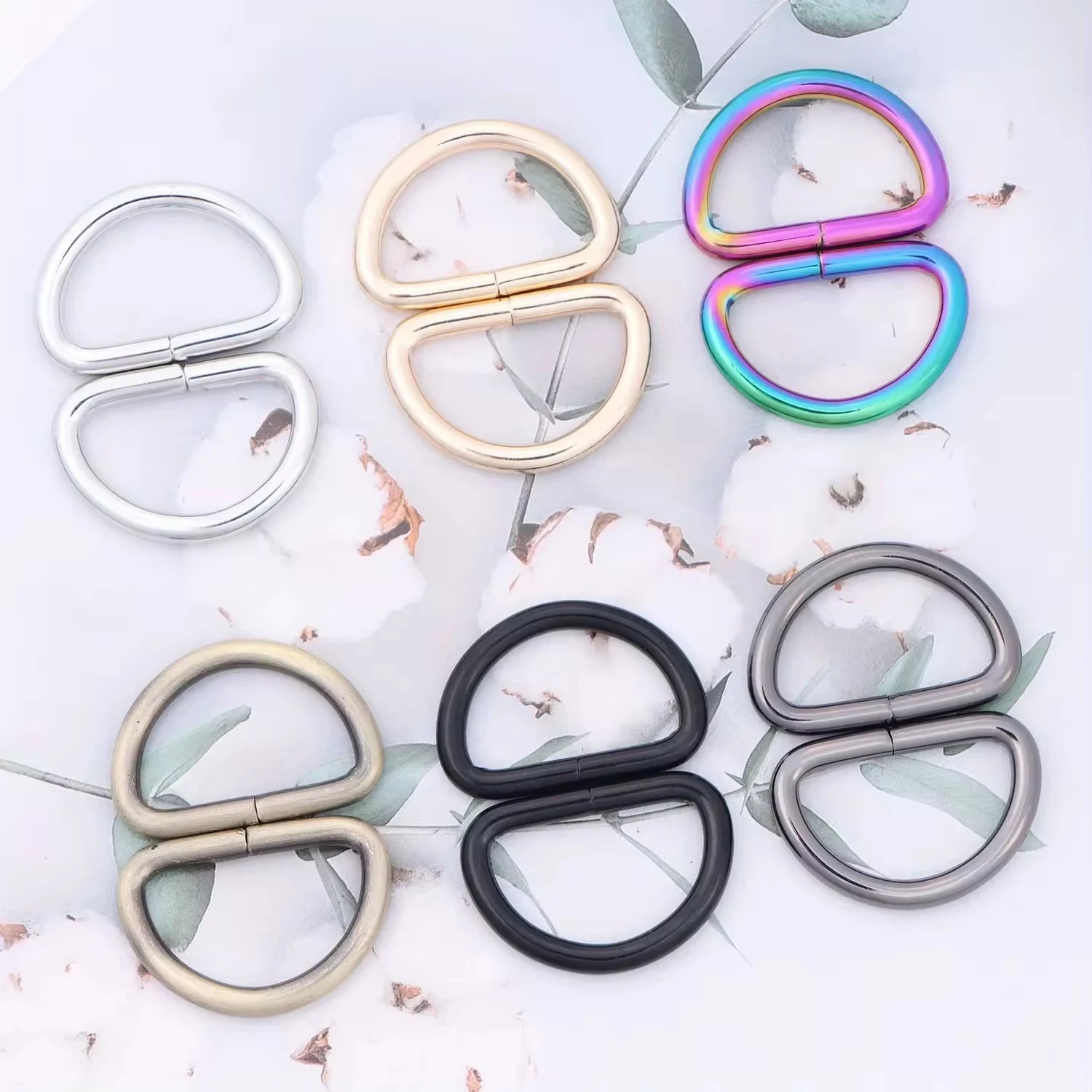 D Ring Buckle Iron Metal Accessories for Bag Making 4.0 Wire Diameter Sustainable and Fashionable Hardware 100 Pieces Per Pack