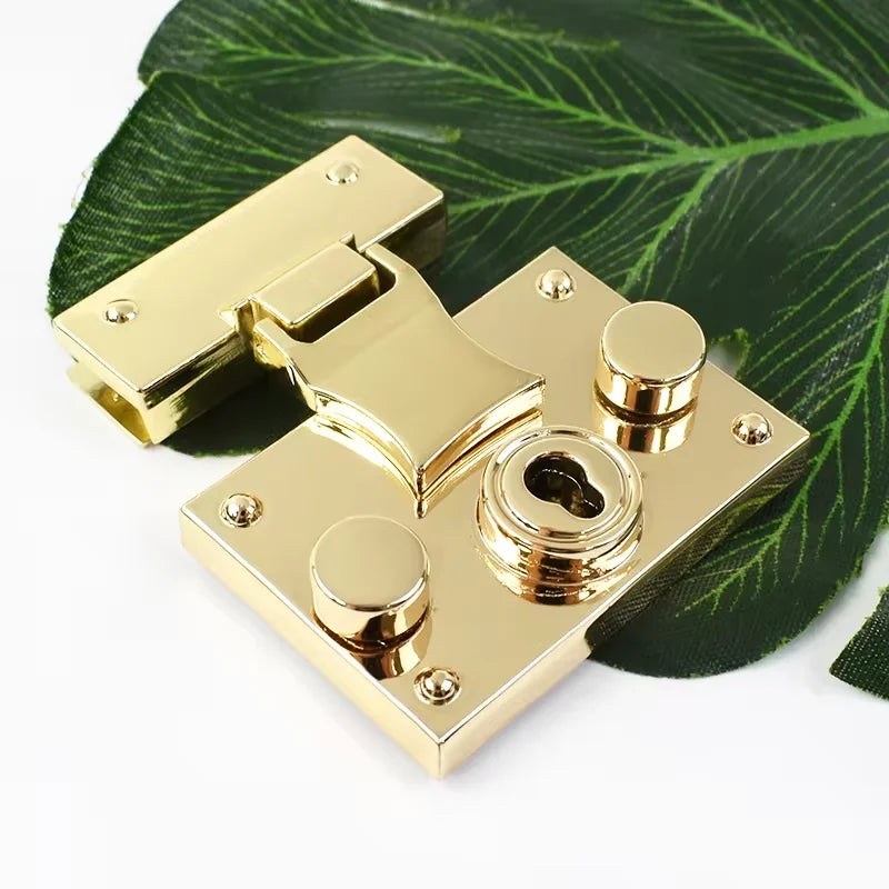 Most Popular Lock for Handbag Metal Bag Accessories Lock Square Turn Twist Locks Handbag Hardware