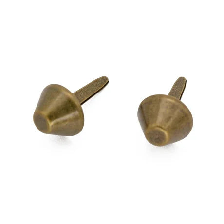 MZhardware 6/10/12/15mm Bags Shoes DIY Hardware Accessories Alloy Studs Mushroom/ Bucket Type Two Foot Rivet Bottom Nail