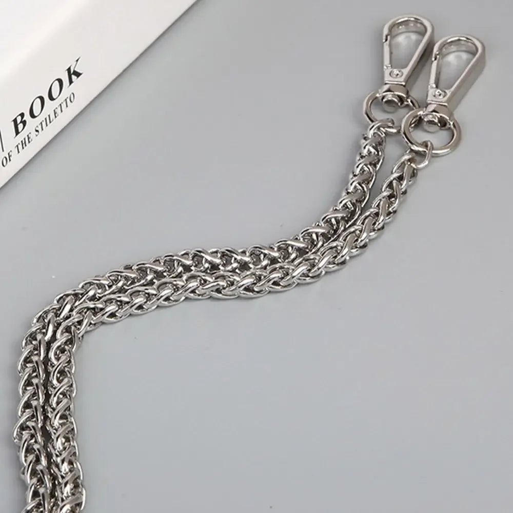 MZhardware Women Gold Metal Handbag Bag Accessory Chain Strap Chains for Jewelry Making Findings Bag Chain Strap