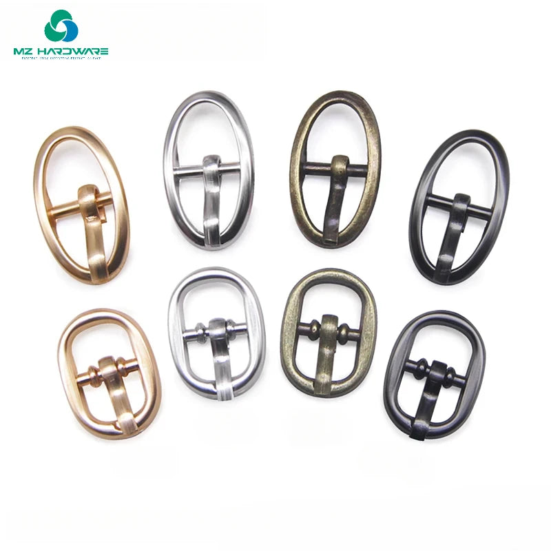 MZhardware Small Square Round Alloy Metal Shoes Bags Belt Buckles DIY Accessory Sewing Metal Shoe Buckle for Shoe Watch Belt