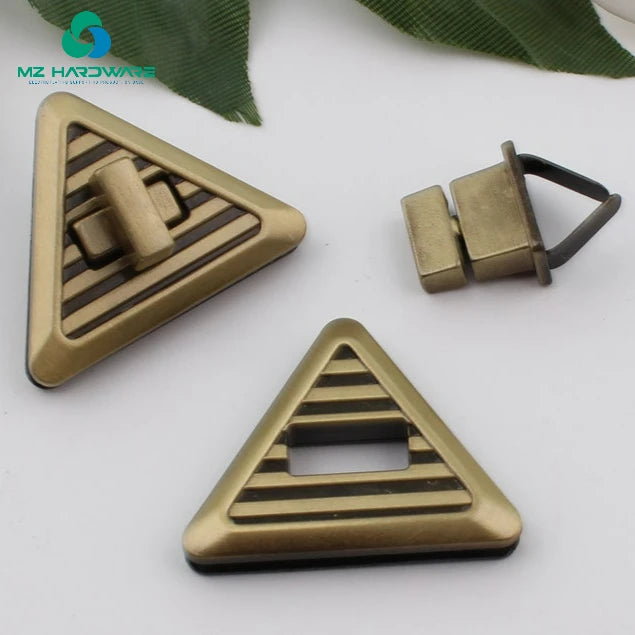 MZ Special Bag Parts & Accessories Metal Turn Lock Press Lock Purse Clasp Clutch & Clutch Lock for Bags & Purses