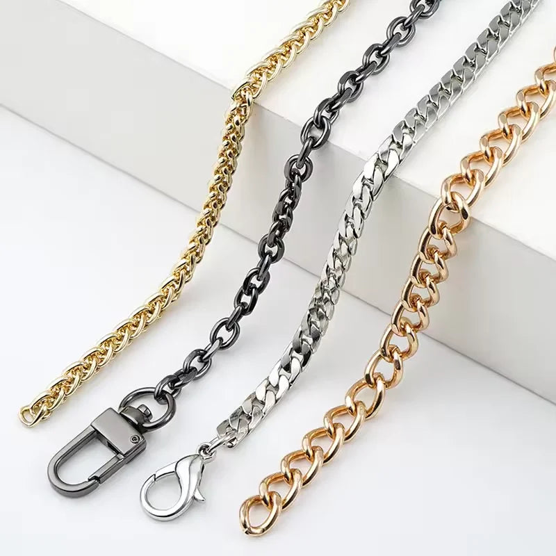 MZhardware Women Gold Metal Handbag Bag Accessory Chain Strap Chains for Bags Luxury Handbag Chain