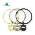 Wholesale Price Handbag Hardware Accessory Leather Handles for Big Ring Metal Purse Frame Handle
