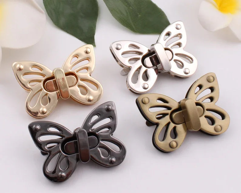 DIY Twist Turn Lock and Leather Belt Accessory Turn Lock Handbag Closure Hardware Metal Hardware for Handbag Making