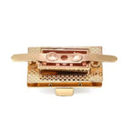 Best Selling Zinc Alloy Metal Twist Lock Handbag Hardware Rectangle Lock for Luggage Bags Rectangle Lock