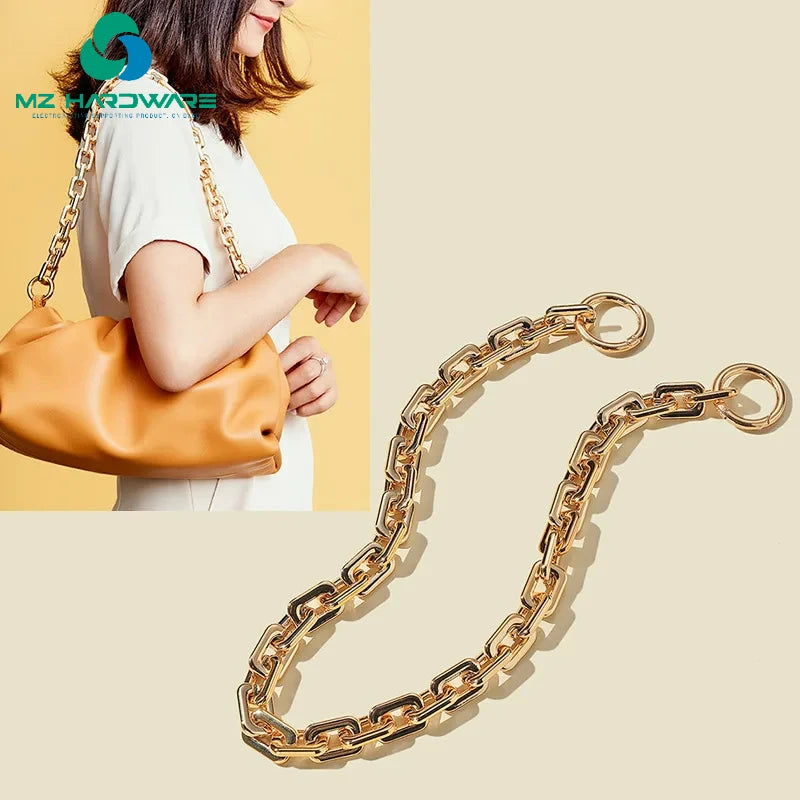 40cm 60cm Purse Chain Strap Silver Gold Handbag Handles Diy Purse Replacement Chain for Shoulder Bag Handbags Straps