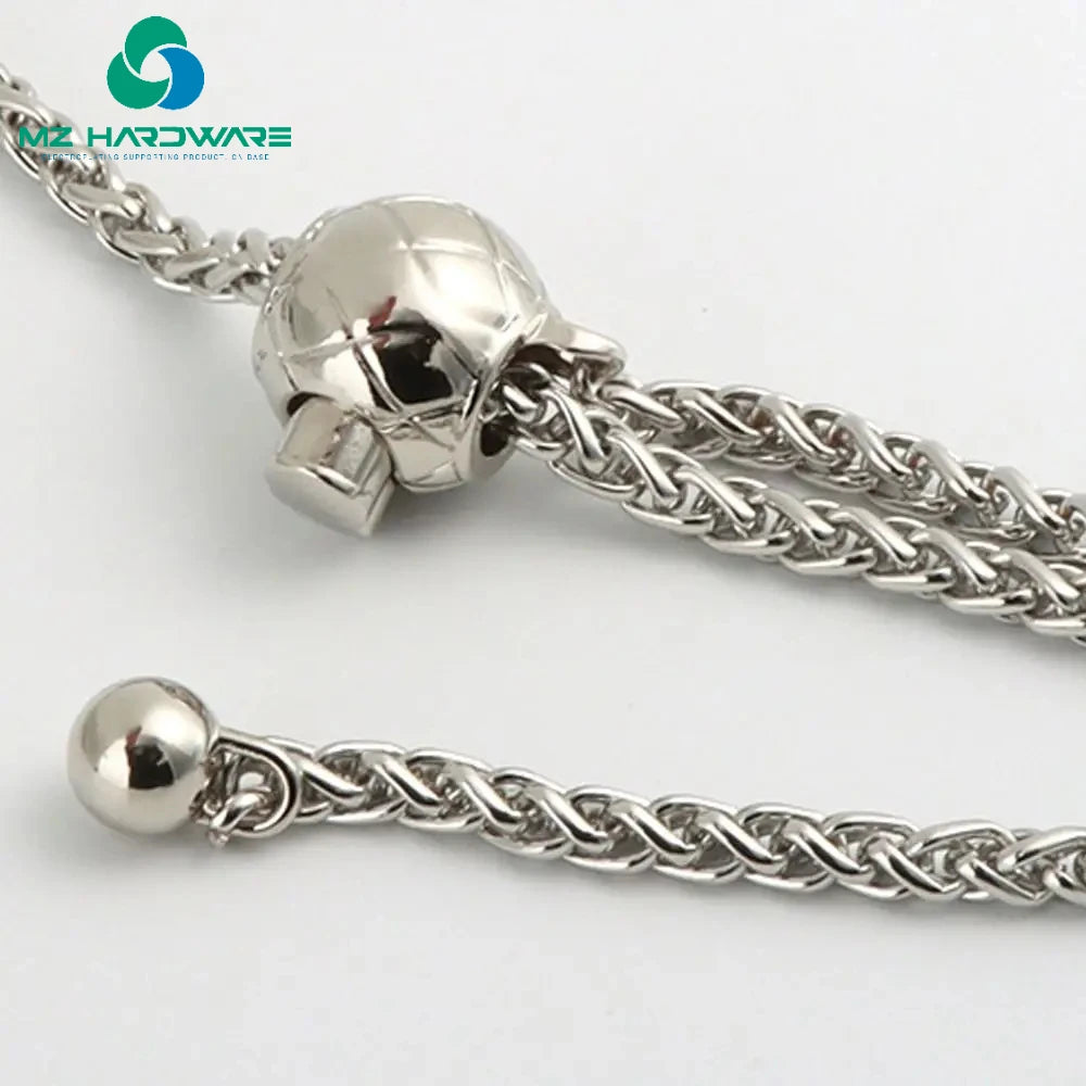 MZhardware120cm Fashion Adjustable Gold Bead Ball Bag Metal Chain All-match Bag Accessories Strap Transfer Bead Bag Chain