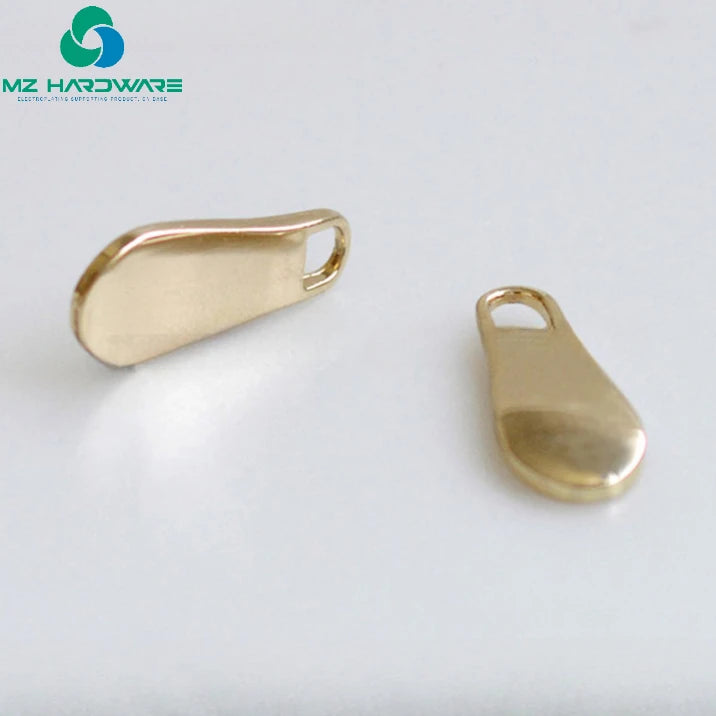 MZhardware Metal Pull Tab Luggage Hardware Accessories Pull Tab Gold Pull Brand Spoon Shape Supports Custom logo