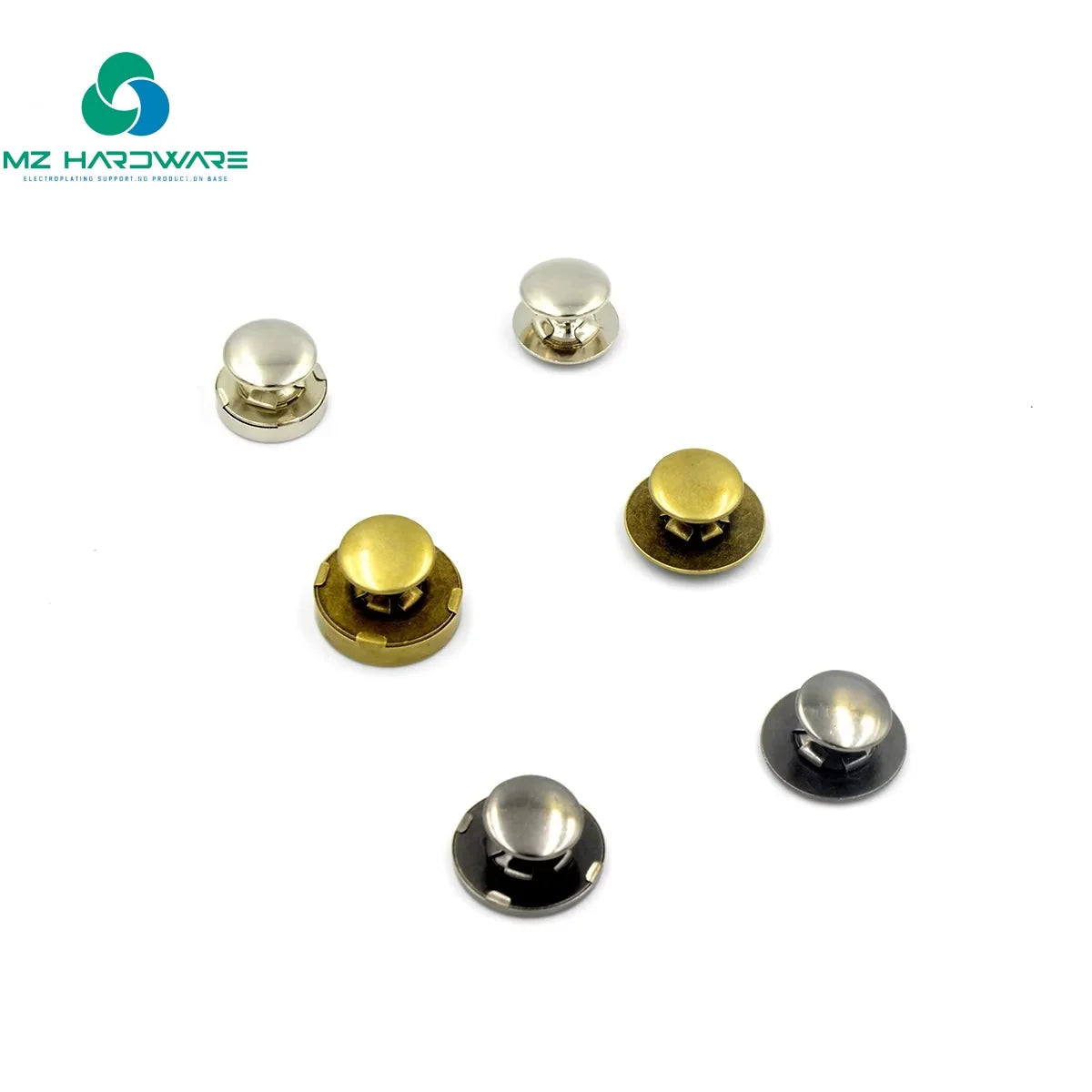 Factory Bag Buttons With Magnet Bag Accessories  High Quality Double Rivets Magnetic Snap With Rivet for Handbag