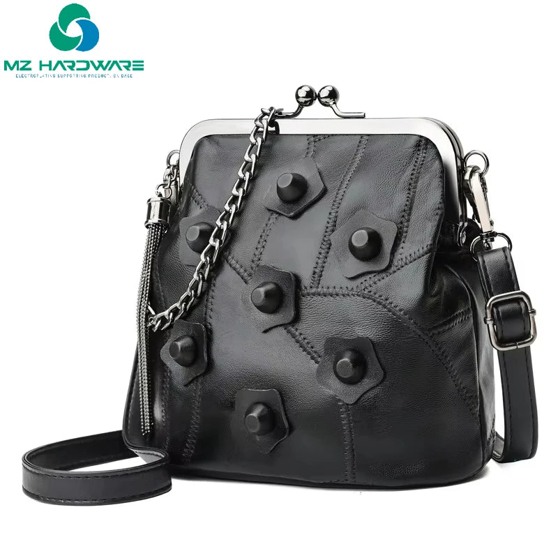 MZhardware 14Cm Bag Accessories Screw Purse Frame for Women Handle Clutch DIY Metal Kiss Clasp Lock Hardware