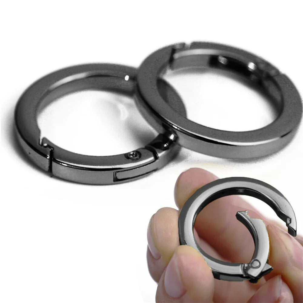 Most Popular Gold Spring Ring Clasp With Loops Bag Hardware Accessories Open Ring Bag Buckle for Bag Accessories