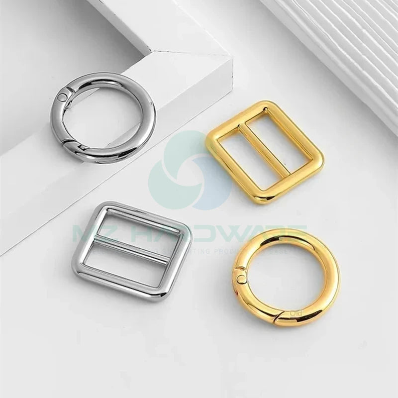 MZhardware Accessory Metal Tri-Glide Buckle and Round O Ring Special Bag Parts & Accessories