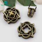 Gold Die-cast Lock for Luggage and Bag Hardware Accessories, Flower Lock, Petal Lock, Bag and Handbag Lock Buckle Hardware Auxil