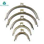 MZ Custom Design Purse Frame Decorative Round Purse Bag Handle Replacements for Handbags Purse Handles Macrame Market Bags