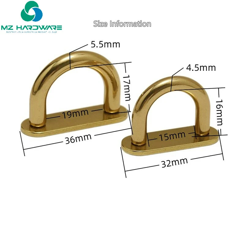 Good Quality Arch Bridge Buckle Handbag Chain Connector D Ring Screw Back Bag Hardware, Purse Belt Strap Loop Luggage Accessory