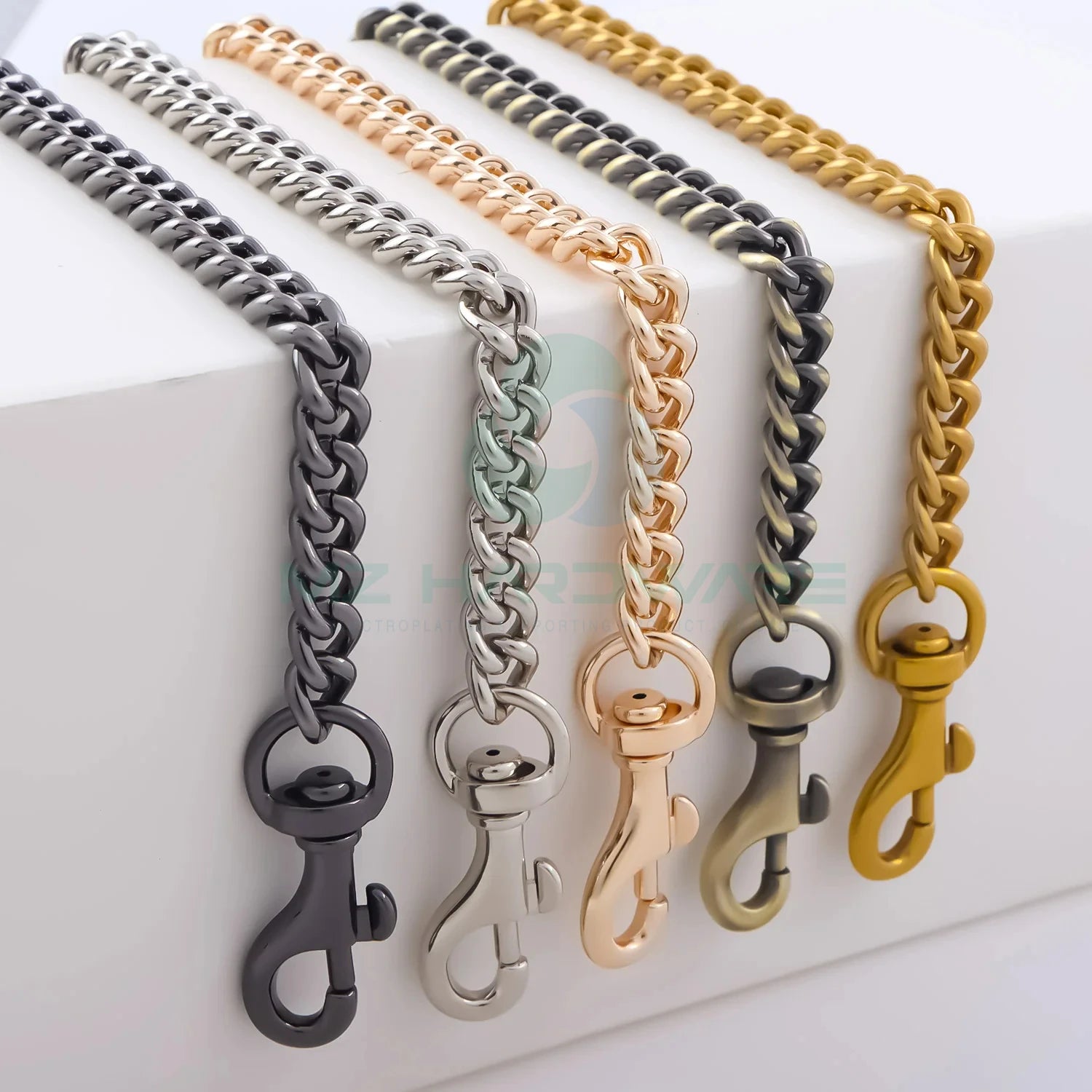 MZHardware Durable Metal Strap Underarm Bag Chain Accessories for DIY Handbag Purse Passed Salt Spray Test