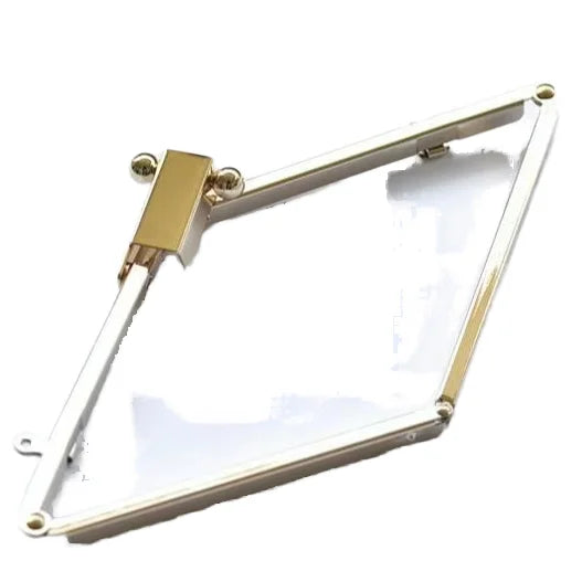 MZhardware 24cm Purse Frame Foldable Clutch Bag Purse Frame Come With Screws Light Gold