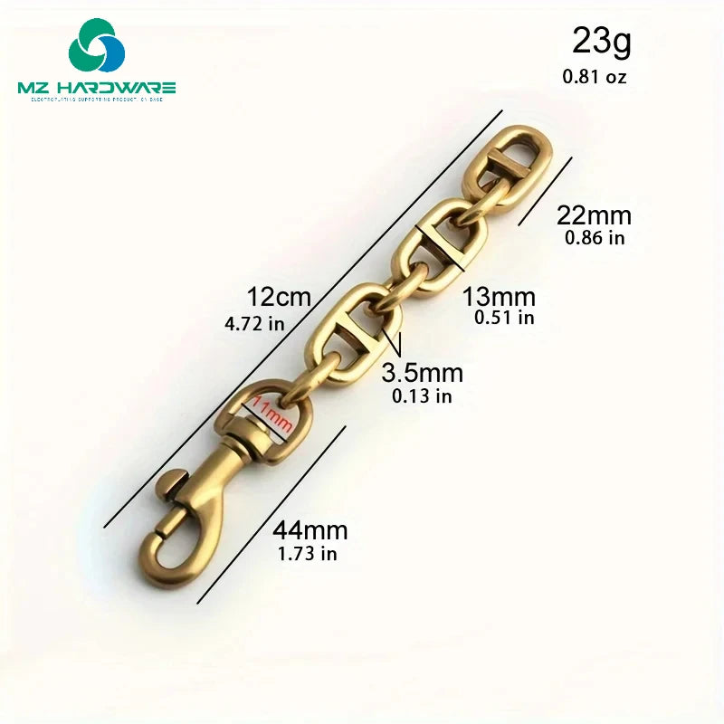 MZhardware Tote Bag with Extension Chain Crossbody Bag Metal Shoulder Strap Chain Clutch Bag Replacement with  Chain Accessories