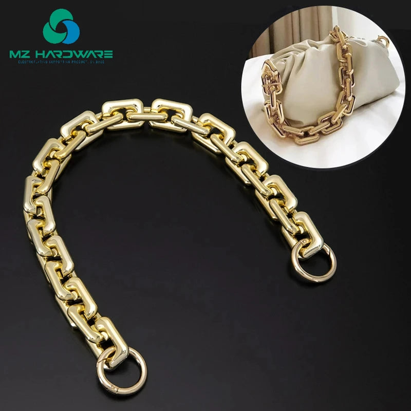 40cm 60cm Purse Chain Strap Silver Gold Handbag Handles Diy Purse Replacement Chain for Shoulder Bag Handbags Straps