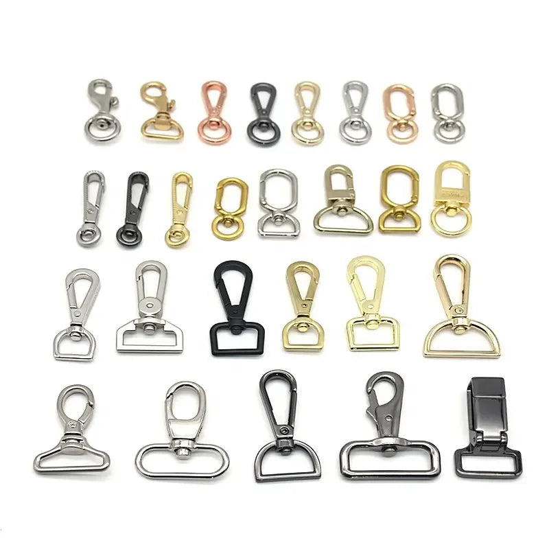 MZHardware Hardware Customized Logo Snap Hook Buckle Metal Fashion Bag Accessories Clasp Buckle for Strap and Handbag