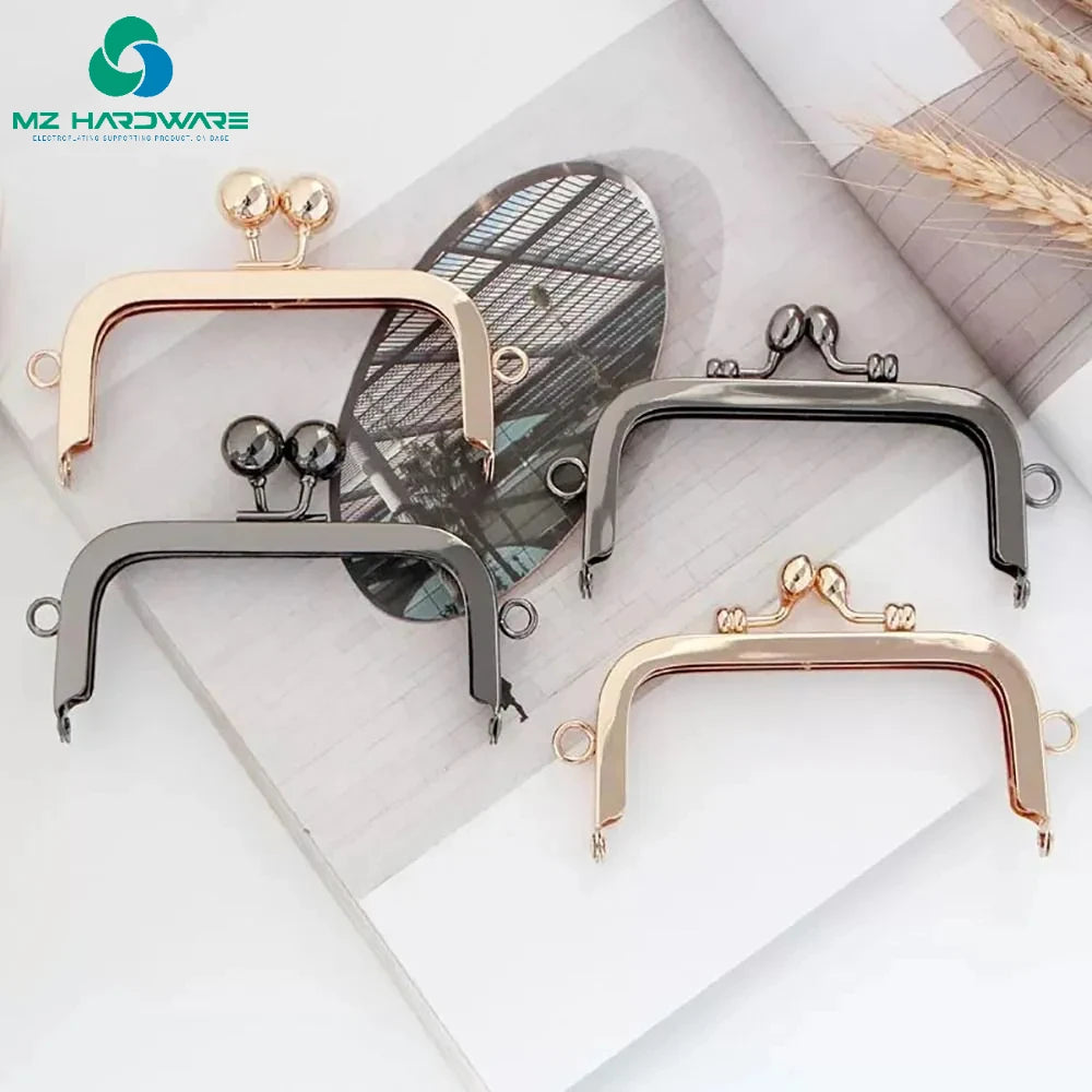 10.5cm Vintage Purse Clasp Frame Bag Kiss Clasp Lock Metal Purse Frame for DIY Craft Purse Bag Making Handle Bag Accessories