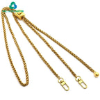 DIY Metal Purse Chain Strap Fashion Adjustable Gold Bag Metal Chain All-match Bag Accessories Strap Transfer Bead Bag Chain
