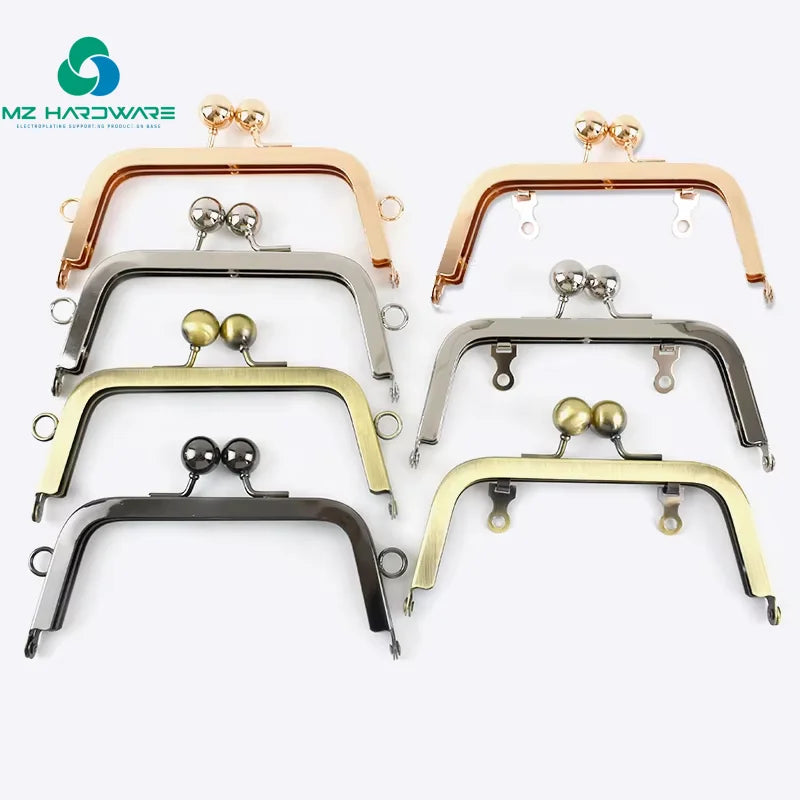 14cm High-grade Handle Trapezoidal Non-porous Bead Head Bag Handle Handbag Sewing Accessories Wallet Frame