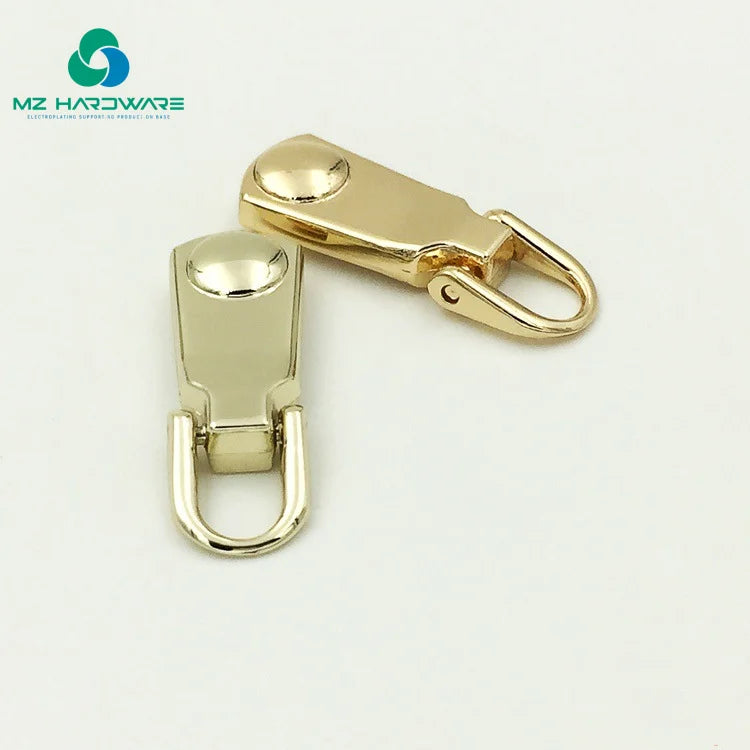 MZhardware Factory Direct Sale Zinc Alloy Detachable Zipper Slider Custom Zipper Puller Accessories for Handbag