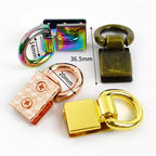 China Wholesale Handbag Hardware Connector Buckles for Bags d Ring Screw d Ring Side Clip Buckles d Ring Belt Buckles