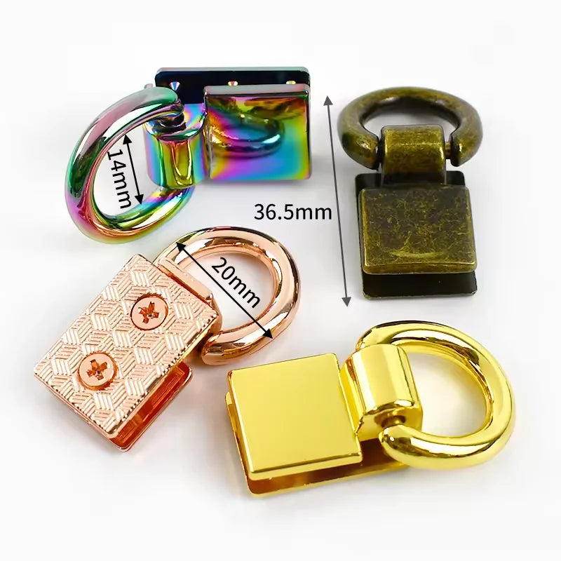 China Wholesale Handbag Hardware Connector Buckles for Bags d Ring Screw d Ring Side Clip Buckles d Ring Belt Buckles
