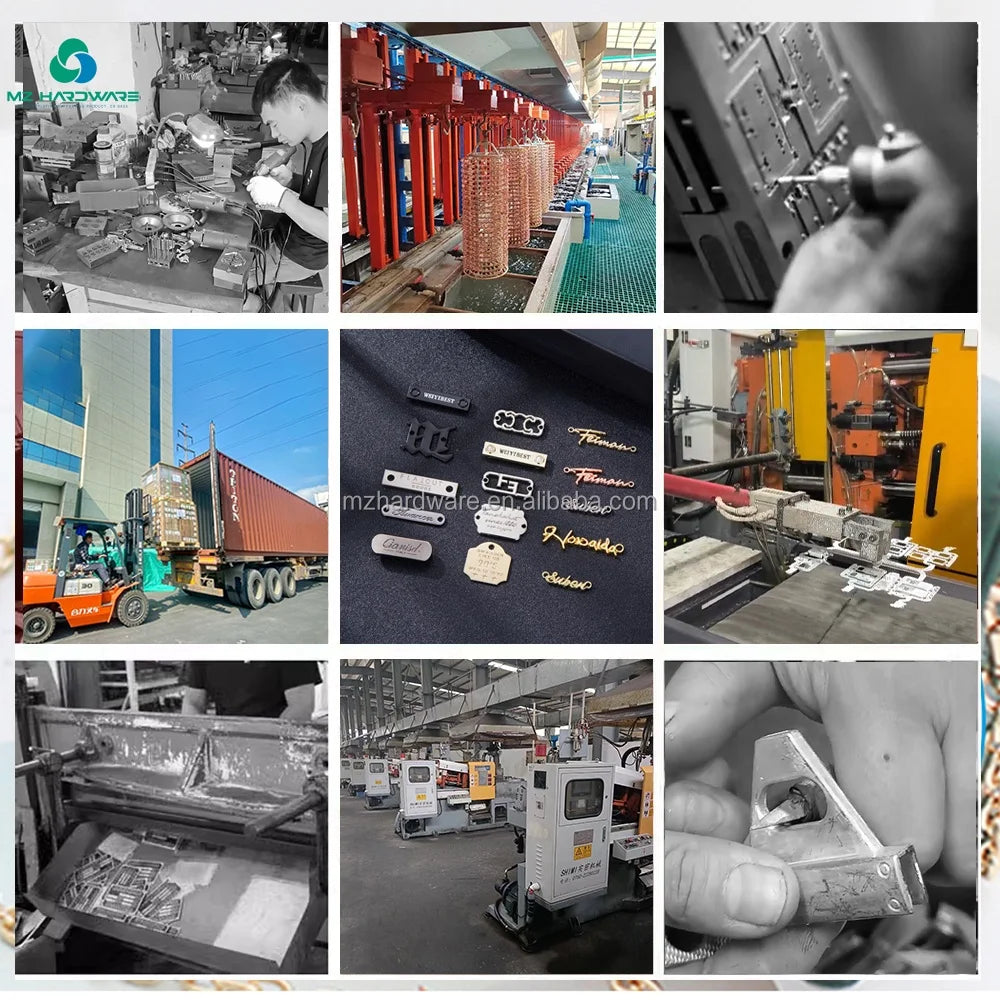 MZhardware Luxury Handbag Hardware Customized Logo High Quality Buckles Metal Snap Hook with Plating for Bag Making Accessories