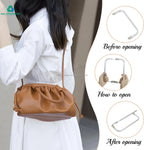 MZhardware Aluminum Tube Purse Frame for Clutch Striped Ladies' Dinner Bag & Bag Hardware Accessories Purse Frame