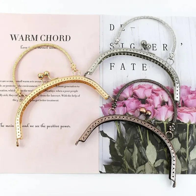 MZhardware 16.5cm Professional Ethnic Iron Bag Frame Portable Handbag Hardware Accessories Durable Replaceable Decorative Bag