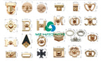 Customised  Metal Clasp Turn Twist Lock for DIY Craft Fashion Shoulder Bag Purse Handbag Hardware