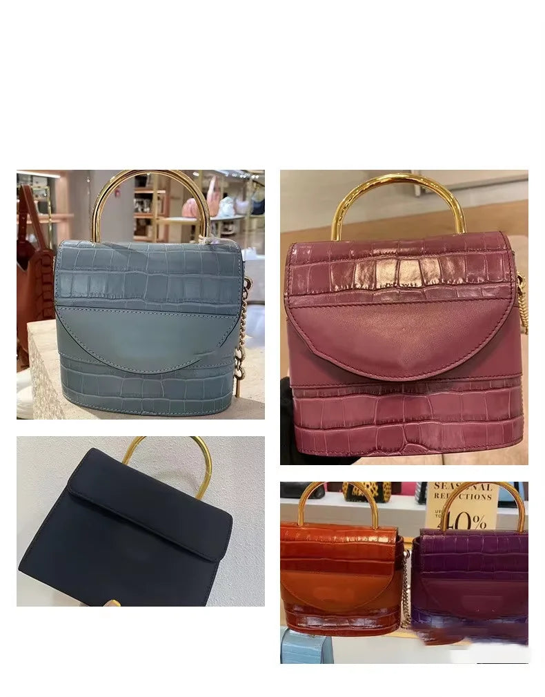 Purse Frames Wholesale Bag Handle Leather Bag Handle Lady Bag Handle Buckle Handbag Accessories