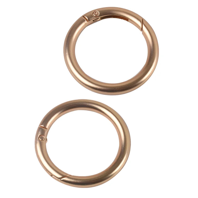 Bag Hardware Accessories O Ring Spring Clasp Open Ring Bag Buckle Metal Key Chain Spring Snap Hooks