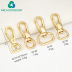 Customized Bag Accessories Swivel Trigger Lobster Clasps Gold Metal Solid Brass Swivel Snap Hook for Luggage