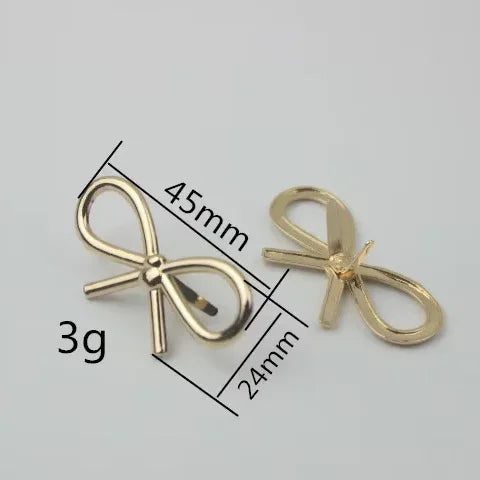 Hot Selling Bow-knot Buckle Shoes Jewelry Bag Accessories Luggage Hardware Accessories Rivet