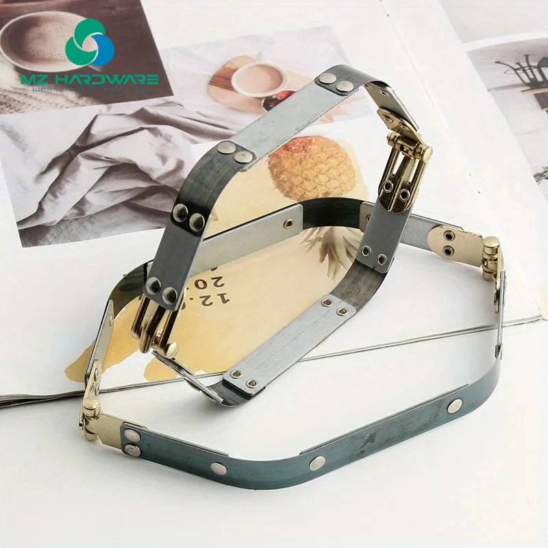 MZ Flexible Frame Bag Sealing Spring Clip Hexagonal Lock Frame Kiss Lock Bag Frame Hardware Replacement Accessories Purse Frame