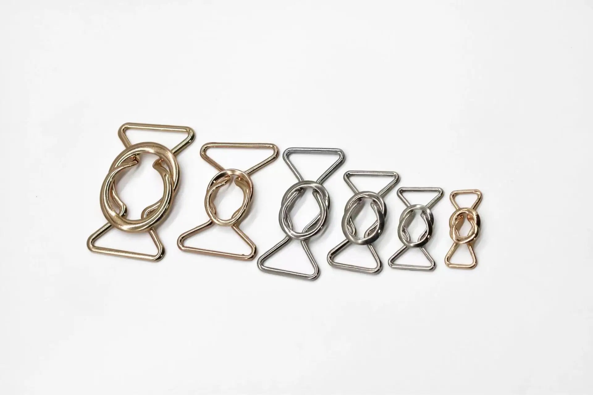 Metal Interlock Buckle 50mm Gold Front Closure Buckle for Belt  Interlocked Belt Buckle,Plating for Handbag Making