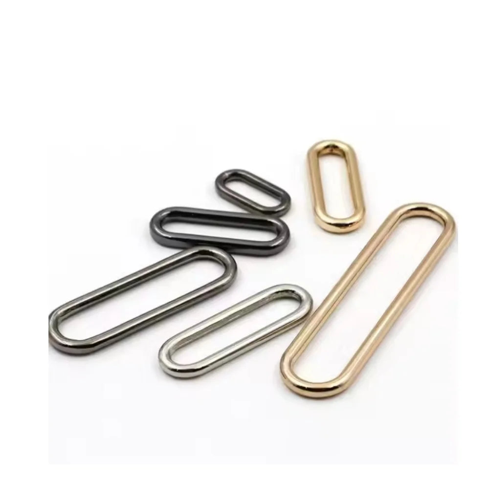 Alloy Openable Oval Ring Buckle Customized Size No Welded Wire O-Ring Buckle Leather Belt Bag Purse Strap Parts Accessories